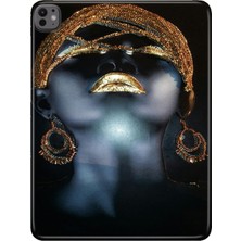 Adasena Apple iPad Pro 13" Inch (M4) Kılıf Tablet Için Desenli Silikon Kapak - Ikon Kadın