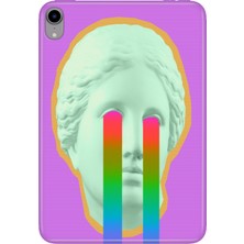 Adasena iPad Mini 6.nesil 8.3" Kılıf Tablet Için Desenli Silikon Kapak - Ağlayan Heykel