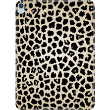 Adasena iPad Air M2 11" 6.nesil MUWC3TU/A Kılıf Tablet Için Desenli Silikon Kapak - Leopard