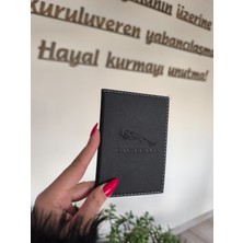 Efe Deri Jaguar Dikişli Araç Ruhsat Kılıfı Kabı Oto Ruhsatlık Araba Ruhsat Koruyucu