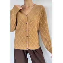 Gülseli Kadın Yumoş Iplik Sakallı Triko Hırka (S-M-L-Xl Uyumludur) P-00018065