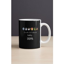 Sartre Art "yılbaşı Temalı" Merry Cristhmas Yeni Yıl - Yükleniyor Tasarımlı Hediyelik Porselen Kupa Bardak