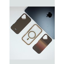 FoxPower Iphone 16 Kılıf 3 In 1 Magsafe Özdellikli Kevlar Kaplama Lüx Silikon