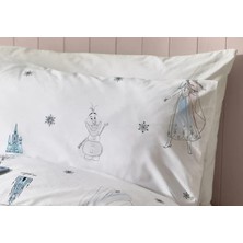 Taç Lisanslı Elsa Desenli % 100 Pamuk Kumaş 1 Adet Yastık Kılıfı 50X70 cm