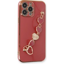 Eco Port Iphone 13 Pro Max Kılıf Esila Silikon - Kırmızı