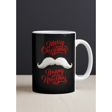 Sartre Art "noel Baba Bıyık" "yılbaşı Temalı" Noel-Cristhmas- Friends - Arkadaşlık Yeni Yıl Tasarımlı Hediyelik Kupa Bardak