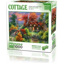 Nilly Toys 20672 Göl Evinde Sonbahar 1000 Parça Puzzle -Ks Puzzle