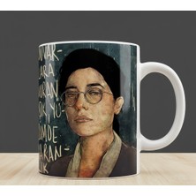 Sartre Art "kalben" Şarkı Sözlü Tasarımlı Hediyelik Porselen Kupa Bardak