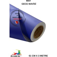 Rimafol Mat Gece Mavisi Mobilya Dolap Kaplama Folyosu 61 cm x 3 Metre