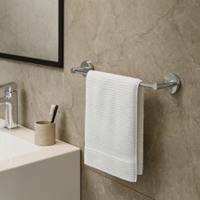 Conta Krom Tekli Havluluk – Paslanmaz Çelik, Duvara Monte, 60 cm Şık Banyo Havlu Askısı