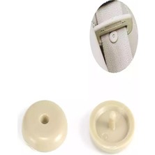 AR Oto Market Üniversal Emniyet Kemer Ayar Klipsi Bej -10 Adet