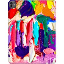 Adasena iPad Pro 11" (M4) MVV93TU/A Kılıf Tablet Için Desenli Silikon Kapak - Abstract