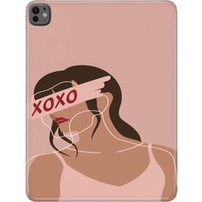 Adasena Apple iPad Pro 13" Inch (M4) Kılıf Tablet Için Desenli Silikon Kapak - Xoxo