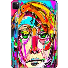 Adasena Apple iPad Pro 12.9" 4.nesil (MY2H2TU/A) Kılıf Tablet Için Desenli Silikon Kapak - Çağdaş Tasarım