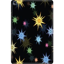 Adasena Honor Pad X8 10.1" Kılıf Tablet Için Desenli Silikon Kapak - Renkli Yıldızlar
