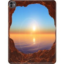 Adasena iPad Pro 11" (M4) MVV93TU/A Kılıf Tablet Için Desenli Silikon Kapak - Cool Manzara