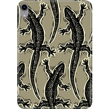 Adasena iPad Mini 6.nesil 8.3" Kılıf Tablet Için Desenli Silikon Kapak - Timsah