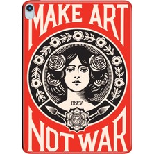 Adasena iPad Air M2 11" 6.nesil MUWC3TU/A Kılıf Tablet Için Desenli Silikon Kapak - Make Art