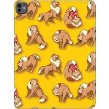 Adasena iPad Pro 11" (M4) MVV93TU/A Kılıf Tablet Için Desenli Silikon Kapak - Lessie