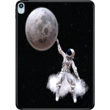 Adasena iPad Air M2 11" 6.nesil MUWC3TU/A Kılıf Tablet Için Desenli Silikon Kapak - Astronot Stil
