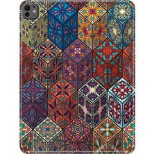 Adasena Apple iPad Pro 13" Inch (M4) Kılıf Tablet Için Desenli Silikon Kapak - Osmanlı