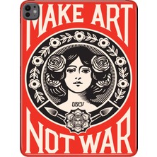 Adasena iPad Pro M5 2025 13" Kılıf Tablet Için Desenli Silikon Kapak - Make Art