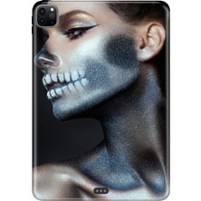 Adasena Apple iPad Pro 12.9" 4.nesil (MY2H2TU/A) Kılıf Tablet Için Desenli Silikon Kapak - Zombi Kadın