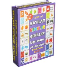 Scntoys 5'li Süper Set Sayılar, Renkler, Şekiller, Ilişki Kurma, Zıt Kavramlar Eğitici Oyuncak Kartlar