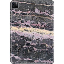 Adasena Apple iPad Pro 12.9" 4.nesil (MY2H2TU/A) Kılıf Tablet Için Desenli Silikon Kapak - Natural Mermer