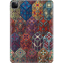 Adasena Apple iPad Pro 12.9" 4.nesil (MY2H2TU/A) Kılıf Tablet Için Desenli Silikon Kapak - Osmanlı