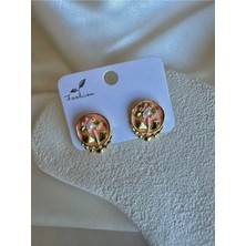 H&S Aksesuar Vitange Renkli Çiçekli Tasarım Küpe