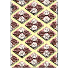 Adasena Huawei Mediapad T5 10.1" Kılıf Tablet Için Desenli Silikon Kapak - Cupcakedonut