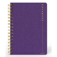 Melimelek Kareli Defter Mor (Bez Ciltli) - Ceyda Düvenci