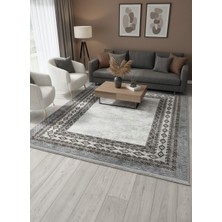 Brillant Gri-Kahve Jüt Sisal Görünümlü Lateks Taban Halı