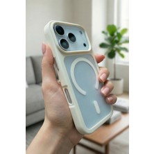 Fibaks iPhone 17 Pro Max Kılıf Kamera Çıkıntılı Magsafe Şarj Destekli Yumuşak Kenarlı Mat Kapak