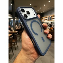 Fibaks iPhone 17 Pro Kılıf Kamera Çıkıntılı Magsafe Şarj Destekli Yumuşak Kenarlı Mat Kapak