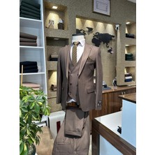 Senzo Rivolli Kahverengi Takım Elbise 6drp