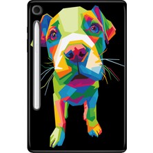 Adasena Samsung Galaxy Tab S10 Lite SM-X400 10.9" Kılıf Tablet Için Desenli Silikon Kapak - Yavru Pitbull