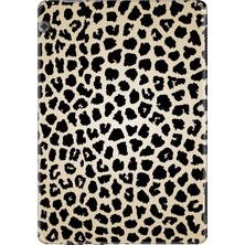 Adasena Huawei Mediapad T5 10.1" Kılıf Tablet Için Desenli Silikon Kapak - Leopard