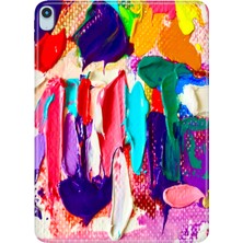 Adasena iPad Air M2 11" 6.nesil MUWC3TU/A Kılıf Tablet Için Desenli Silikon Kapak - Abstract