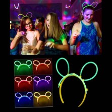 NessiWorld Glow Taç Fosforlu Taç Karışık Renk 12 Adet