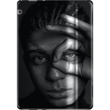 Adasena Huawei Mediapad T5 10.1" Kılıf Tablet Için Desenli Silikon Kapak - Gizli Bakış