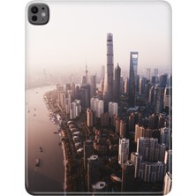 Adasena iPad Pro 11" (M4) MVV93TU/A Kılıf Tablet Için Desenli Silikon Kapak - Shangahi