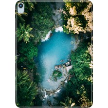 Adasena iPad Air M2 11" 6.nesil MUWC3TU/A Kılıf Tablet Için Desenli Silikon Kapak - Gizlenmiş Doğa