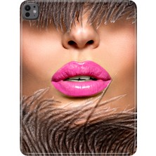 Adasena iPad Pro 11" (M4) MVV93TU/A Kılıf Tablet Için Desenli Silikon Kapak - Makeup