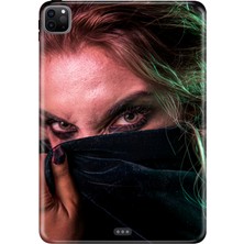 Adasena Apple iPad Pro 12.9" 4.nesil (MY2H2TU/A) Kılıf Tablet Için Desenli Silikon Kapak - Close Up