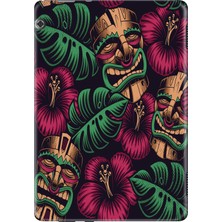 Adasena Huawei Mediapad T5 10.1" Kılıf Tablet Için Desenli Silikon Kapak - Kabile