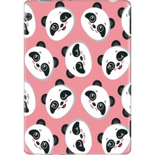 Adasena Huawei Mediapad T5 10.1" Kılıf Tablet Için Desenli Silikon Kapak - Yavru Pandalar