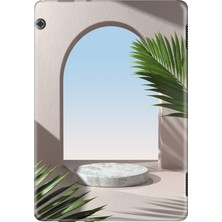 Adasena Huawei Mediapad T5 10.1" Kılıf Tablet Için Desenli Silikon Kapak - Sunlight