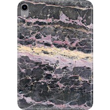 Adasena iPad Mini 6.nesil 8.3" Kılıf Tablet Için Desenli Silikon Kapak - Natural Mermer
